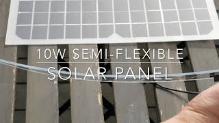 10W semi flexible solar panel [upl. by Oulman251]