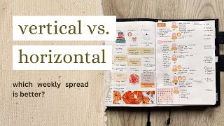 Vertical vs Horizontal Weekly Layout  Common Planner by Sterling Ink [upl. by Fellows]