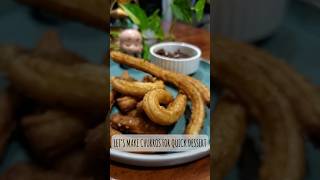 Eggless Churros How to make at home Spanish dessert churros shorts dessert [upl. by Sidnak]