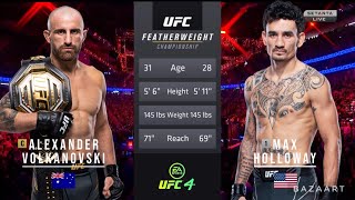 Alexander Volkanovski hizo una CARNICERÍA con MAX HOLLOWAY [upl. by Adriano]