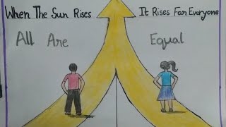 All are equal poster  Activity  Drawing  Poster making ideas  poster  drawing  posterideas [upl. by Broddy887]