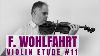 Franz Wohlfahrt Op45 Violin Etude no 11 from Book 1 by Violinexplorer [upl. by Akinyt]