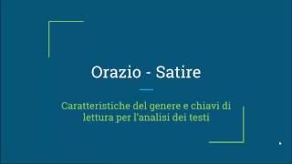 Orazio  Satire [upl. by Noral]