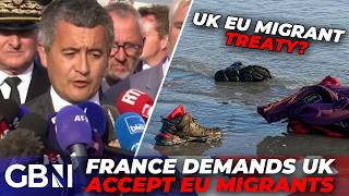 France DEMANDS Britain accepts migrants from anywhere in the EU after 12 die in English Channel [upl. by Philpot]