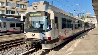 Ausfahrt der S14 109 in Aarau auf Gleis 11 [upl. by Neau488]