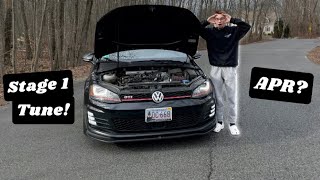 THE GTI FINALLY GETS STAGE 1 TUNE AND ITS SO FAST [upl. by Merril]