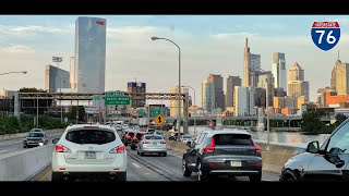 Interstate 76 in Philadelphia PA  Schuylkill Expressway [upl. by Dory]