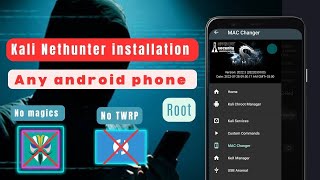 Kali nethunter installation on android  root   nethunter  Linux [upl. by Ardekal]