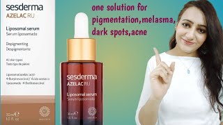 REVIEW Sesderma AZELAC RU one solution for melasma pigmentationdull skindark spotsuneven skin [upl. by Kronfeld]