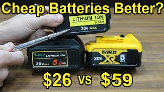 Are Cheap Power Tool Batteries better than DeWalt 20V OEM Lithiums Lets find out [upl. by Concettina]