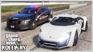 GTA 5 Roleplay  Lykan Hypersport Drag Racing Police Car  RedlineRP 188 [upl. by Abehs]