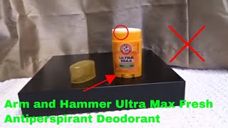 ✅ How To Use Arm and Hammer Ultra Max Fresh Antiperspirant Deodorant Review [upl. by Nanerb]