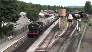 South Devon Railway Pannier Tank steam loco 27 June 2013 [upl. by Abih]