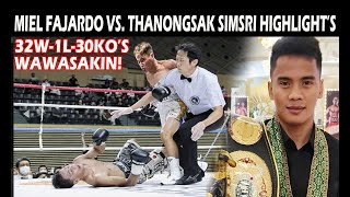 MIEL FAJARDO vs THANONGSAK SIMSRI HIGHLIGHTS  GUGULATIN ANG BANSANG JAPAN [upl. by Notnad535]