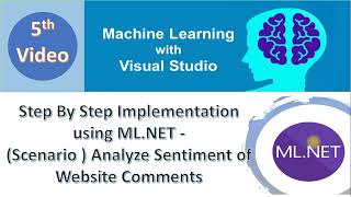 Machine Learning Course Video 5 Step By Step Implementation using MLNET machinelearningbasics [upl. by Keefer909]