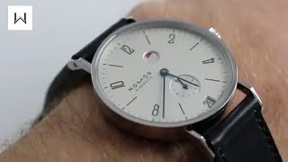 Nomos Glashutte Tangente Datum Gangreserve Ref 131 Watch Review [upl. by Ibbetson]