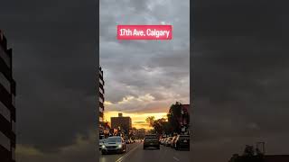 Sunset over the 17th Ave Calgary [upl. by Alrak]