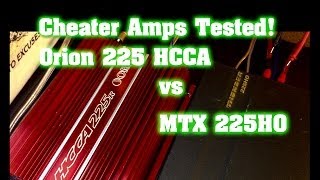 Cheater Amp Wattage Drag Race  Orion HCCA 225R vs MTX 225HO [upl. by Ninazan310]