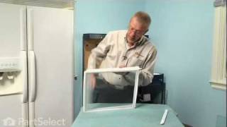 Refrigerator Repair Replacing the Drawer Support Rail Frigidaire Part  240365401 [upl. by Ardnazil]