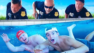 Hiding UNDERWATER from the POLICE ft Unspeakable [upl. by Terrag337]