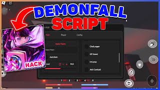 DemonFall Script  Hack GUI  Auto Farm God Mode Kill Aura Noclip Speed amp More [upl. by Irehj]