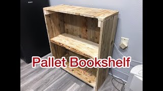 How To Build A Pallet Bookshelf [upl. by Oeht]