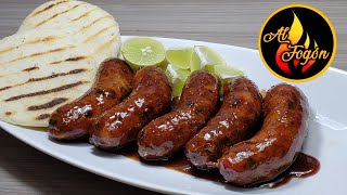 Chorizos caseros fácil I Deliciosos chorizos caseros con miel de panela I chorizos con melao [upl. by Chow]