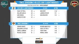 TNCC DIVISION 1 v CCC DIV 1 Lighthouses [upl. by Vincentia19]