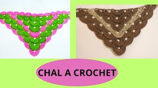 CHAL A CROCHET MUY FÁCIL ¡PASO A PASO♥️☘️ [upl. by Evander]