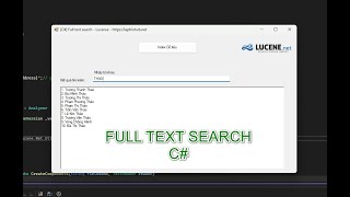 C Tìm kiếm FULL TEXT SEARCH  Lucene NET  Laptrinhvbnet [upl. by Gemperle810]