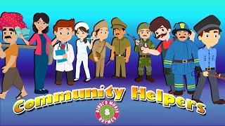 Community Helper Series  Nursery Rhymes for kids  Bindis Music amp Rhymes [upl. by Marnie515]