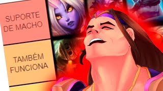 LISTA 100 CONFIÁVEL E NADA TENDENCIOSA SOBRE SUPORTES DO LOL [upl. by Matilda]