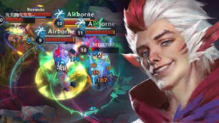 Wild Rift Rakan Support Gameplay in Season 11 [upl. by Acherman]