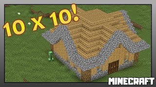 MINECRAFT  How to Build a 10x10 House 1152 [upl. by Finer]