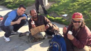 Feeding the Homeless  Homeless Social Experiment [upl. by Elatsyrk350]