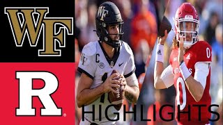 Wake Forest vs Rutgers Gator Bowl December 31 2021 HIGHLIGHTS [upl. by Narra]