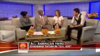 Channing Tatums Interview on the Today Show for GI Joe RIse of Cobra [upl. by Asereht]