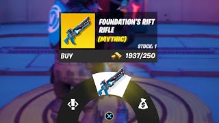 FOUNDATION Secret Weapon FINALLY in Fortnite [upl. by Nosnehpets511]