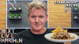 Gordon Ramsay Cooks Up a Simple Steak Dinner with Fries [upl. by Ocirne528]