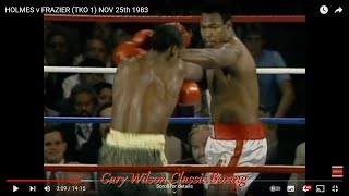 HOLMES v FRAZIER TKO 1 NOV 25th 1983 [upl. by Licha]