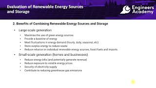 Evaluating Renewable Energy Sources and Storage Methods [upl. by Braswell574]