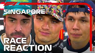 Drivers Reaction After the Race  2024 Singapore Grand Prix [upl. by Terrijo]