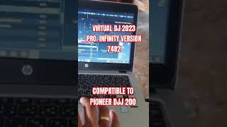 VIRTUAL DJ 2023 PRO INFINITY VERSION 7482 COMPATIBLE TO PIONEER DDJ 200 [upl. by Akiemat]