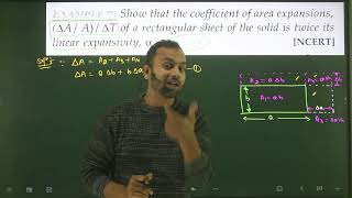 Ex7 Thermal properties of matter  Show that the coefficient of area expansions ΔAAΔT of a rec [upl. by Krueger]