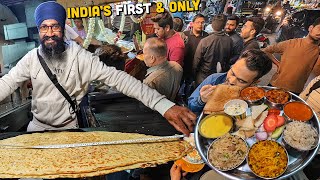 Indias Biggest Desi Ghee Paratha Thali Singh Bangalore Dosa Desi Dhaba 😍 Street Food India New [upl. by Aisila]