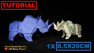 Rhino 2 Lien Quoc Dat  LQD Money Origami [upl. by Ayatan]