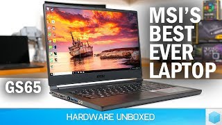 MSI GS65 Stealth Thin Review MSIs BEST EVER Laptop [upl. by Iidnarb]