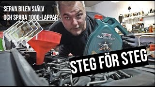 Service på bilen hemma  släcker servicelampa Enkel guide  VLOGG 79 [upl. by Sitoiyanap80]