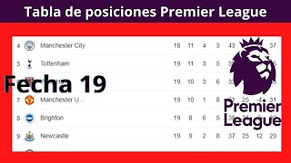 ✅Tabla de Posiciones y Resultados Hoy  Premier League✅Fecha 19  2023 [upl. by Ennaimaj913]