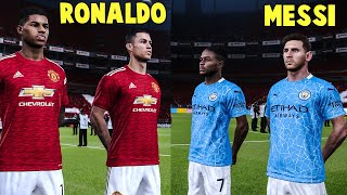 Manchester United vs Manchester City  Ronaldo Returns ft MESSI [upl. by Chipman]